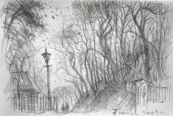 Осень карандашом