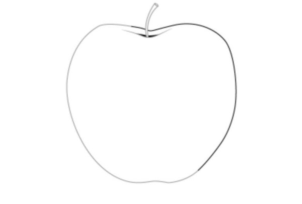 Нарисовать яблоко карандашом