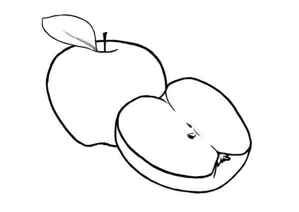 Яблоко для срисовки