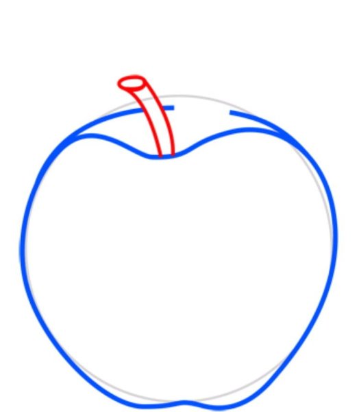 Яблоко рисунок для детей