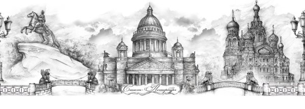 Архитектура Санкт-Петербурга карандашом