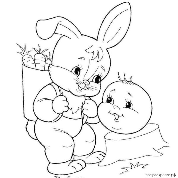 Раскраска "Колобок"