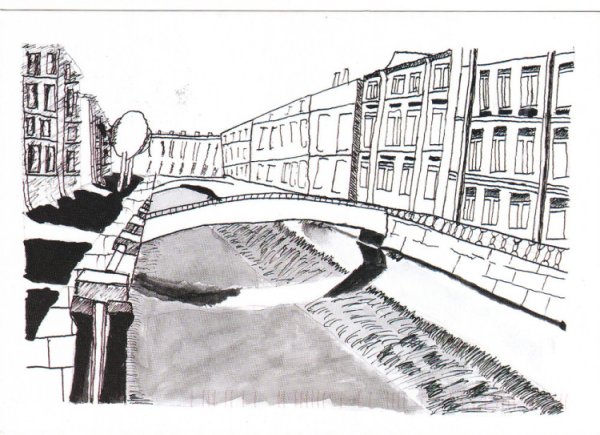 Карандашный рисунок Петербурга