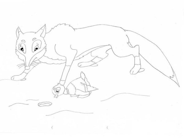 Мамин Сибиряк серая шейка раскраска для детей