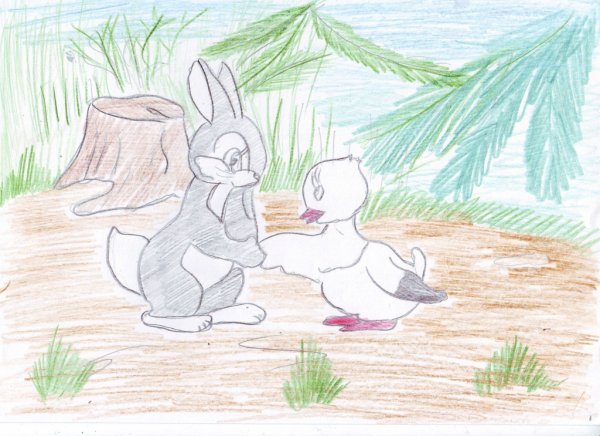 Иллюстрация серая шейка нарисовать