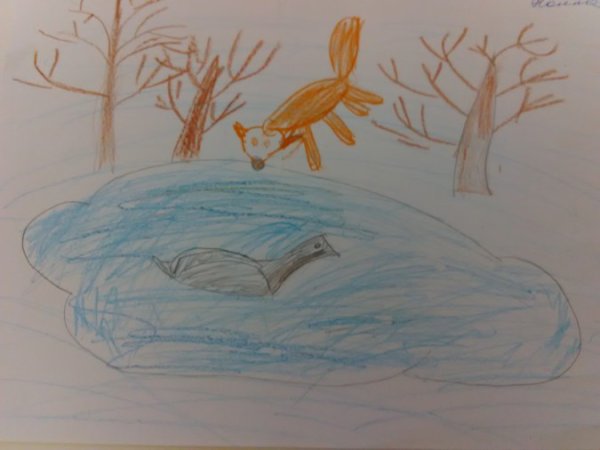 Нарисовать серую шейку