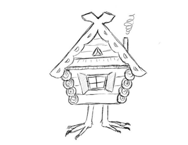 Русский Терем раскраска