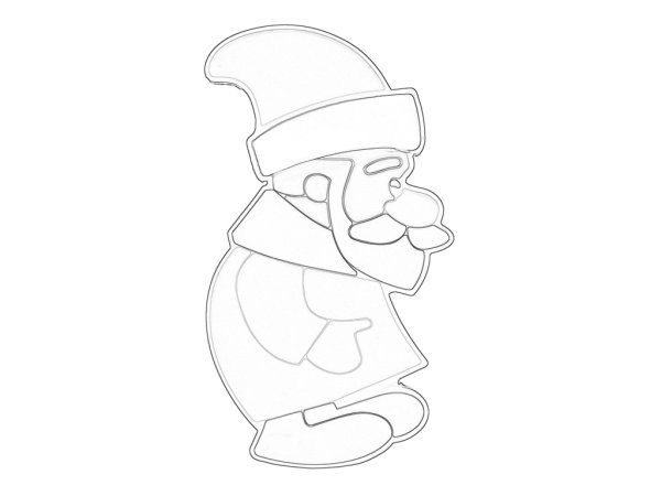 Дед Мороз и лето раскраска