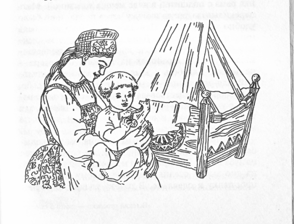 Колыбель раскраска для детей