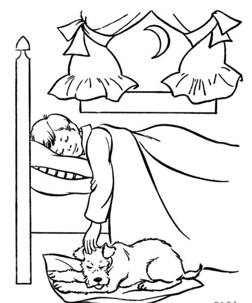 Колыбельная раскраска для детей