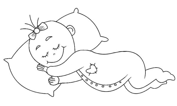 Сон раскраска