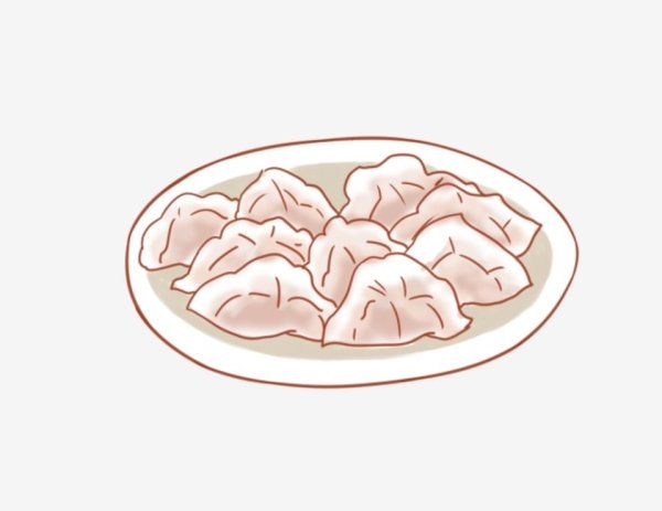 Миска с пельменями вектор