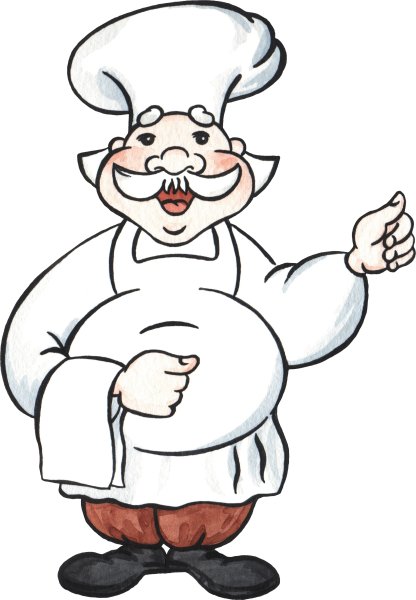 Раскраска повар