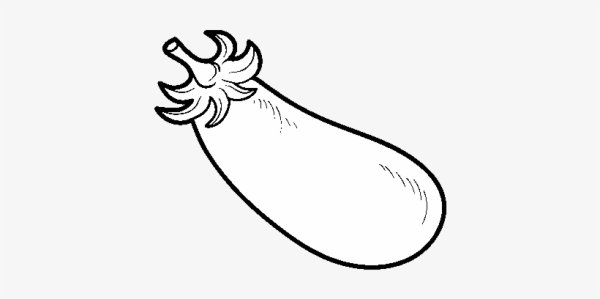 Раскраска овощи баклажан