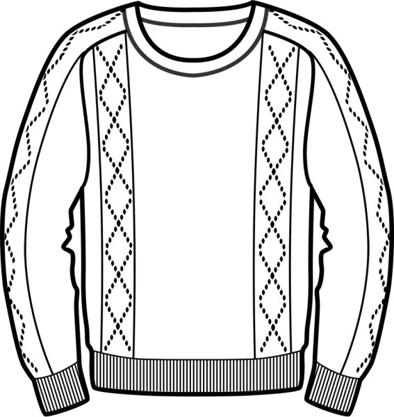 Свитер раскраска