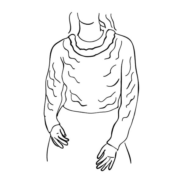 Технический эскиз свитера