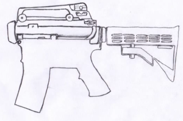 Оружие карандашом автомат