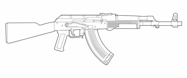 Нарисовать автомат Бизон