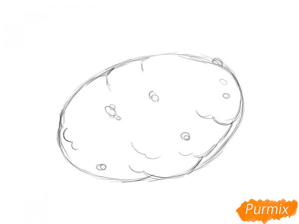 Картофель карандашом