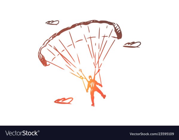 Парашют раскраска