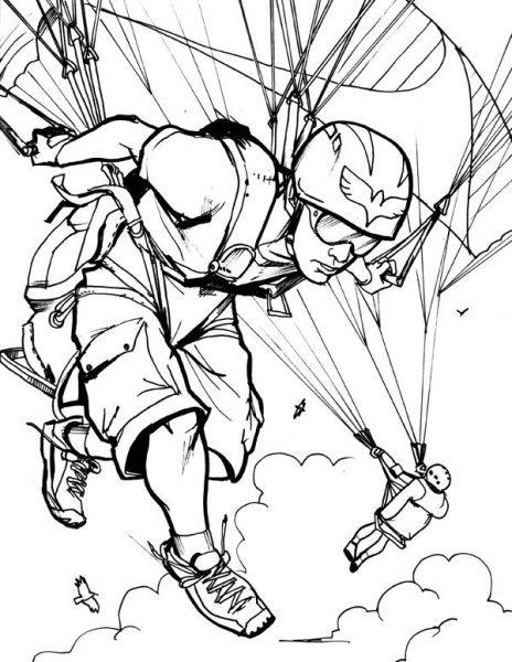 Парашют иллюстрация