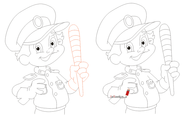 Милиция рисунок