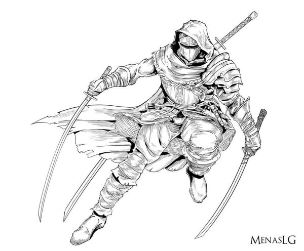 Ниндзя рисунок