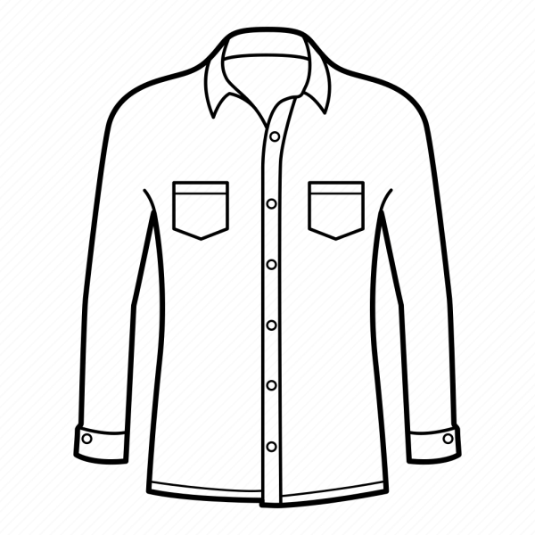 Рубашка раскраска для малышей