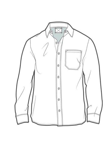 Эскиз рубашки мужской