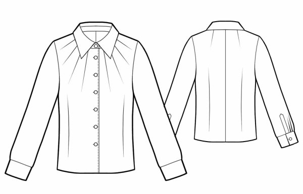 Эскиз женской блузы