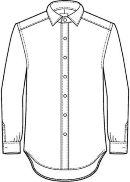 Рубашка зарисовка