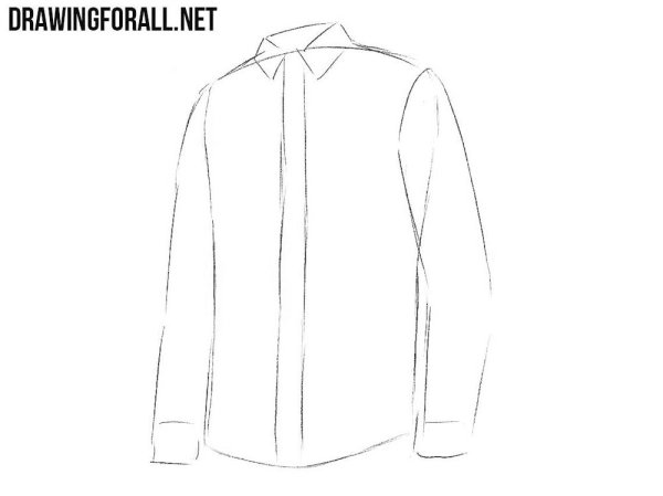 Рубашка карандашом