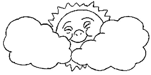 Облака для срисовки карандашом