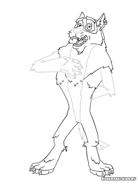 Иван Царевич и серый волк царь раскраска