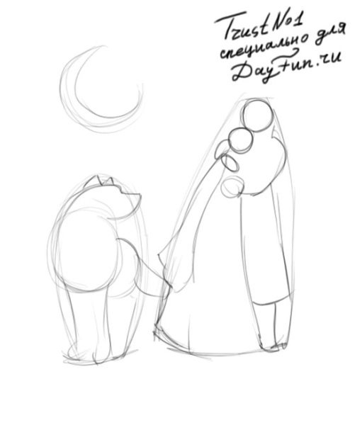 Иван Царевич и серый волк рисунок 3 класс