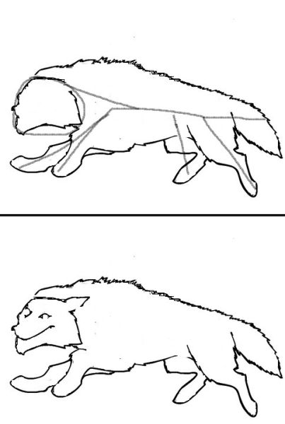Иван Царевич и серый волк рисунок карандашом легкий