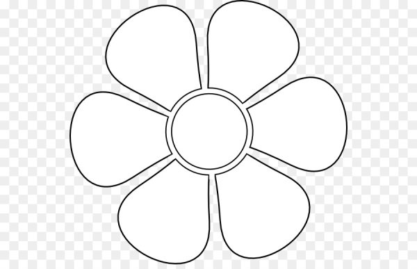 Трафарет цветок для детей