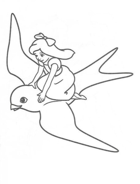 Рисунок Дюймовочки