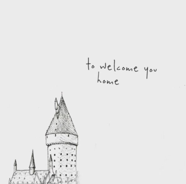 Хогвартс для срисовки легкие