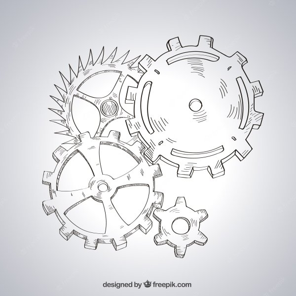 Шестеренки карандашом