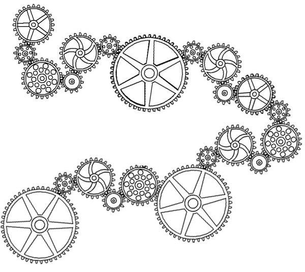 Шестеренки схема