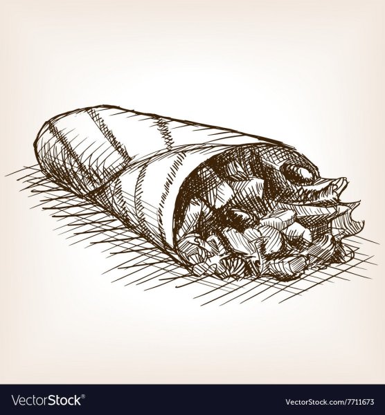 Шаурма карандашом