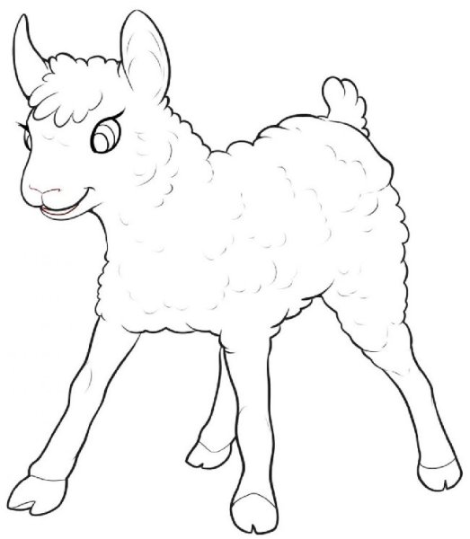 Нарисовать козлика