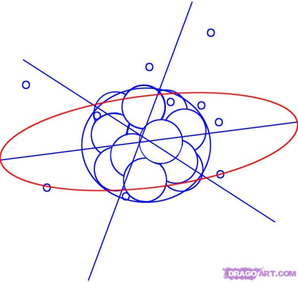Атом трафарет