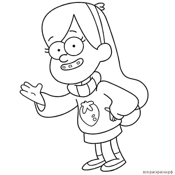 Мейбл и Зипер разукрашки