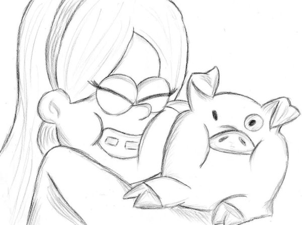 Раскраска для мальчиков Гравити Фолз Диппер