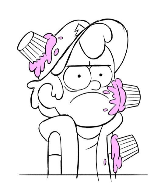 Гравити Фолз раскраска маленькая