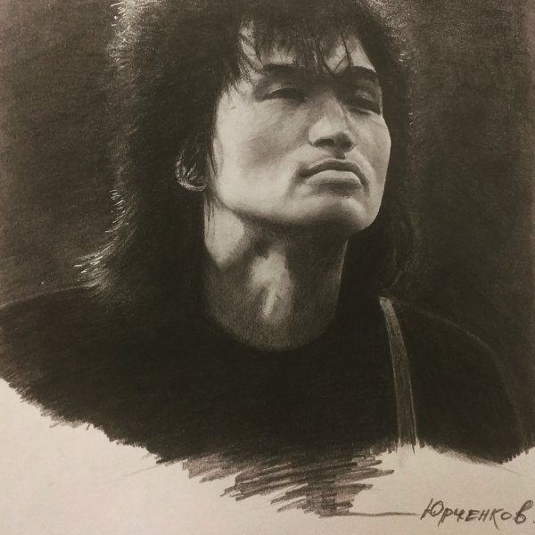 Цой в графике