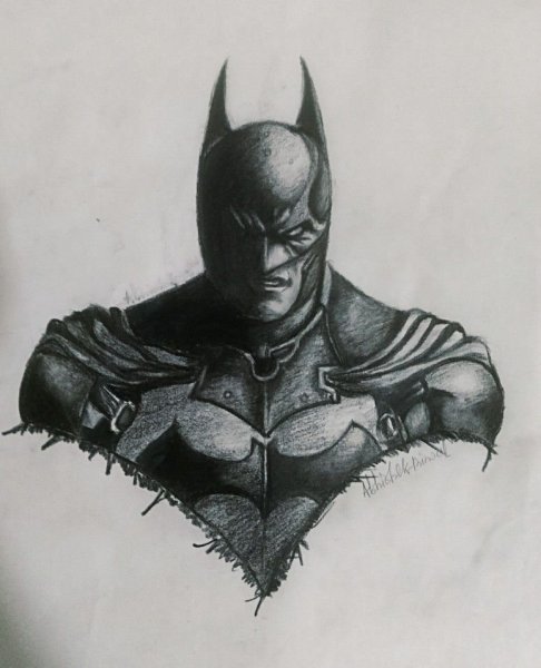 Рисунок Бэтмена легкий
