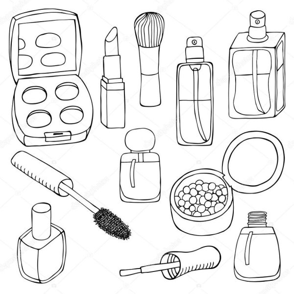 Раскраска косметика